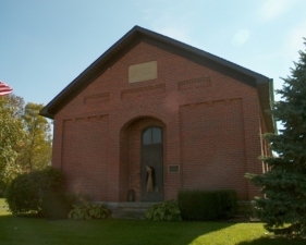 The Scioto Township District No. 2 school was nicely preserved.
