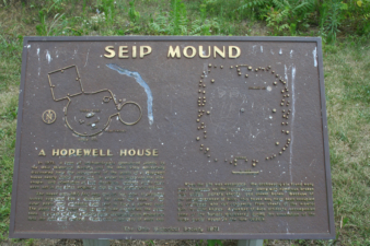 A closer look at the historical plaque.