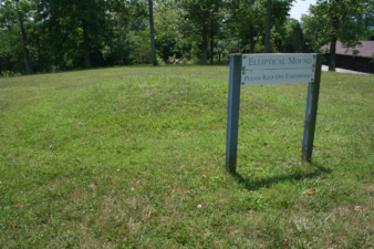 There were a handful of smaller mounds on the outskirts of Serpent Mound, including this Elliptical mound.