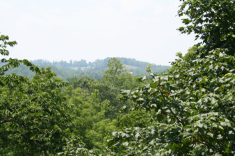 An overlook at the head of the mound.