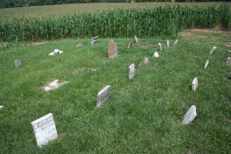 Most of the tombstones were in bad shape. Only a few could still be read.