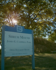 Shrum Mound was located in Campbell Park.