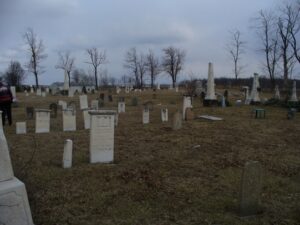 This photo was taken from next to the Lincoln Highway marker.