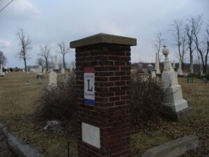 Stewart Cemetery was just off of the original Lincoln Highway, east of the Bucyrus bypass.