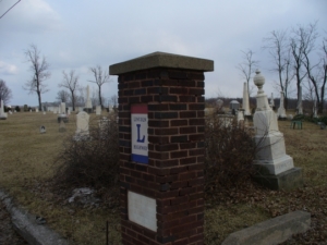 Stewart Cemetery was just off of the original Lincoln Highway, east of the Bucyrus bypass.