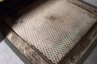 The metal trap door that opened to the pool.