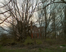 The Swisher house as we approached from the driveway.