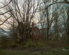 The Swisher house as we approached from the driveway.