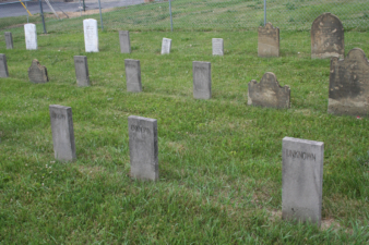 There were several unknown tombstones.
