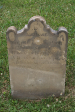The tombstone of Milton Taylor. He died less than a month before his second birthday in 1823.