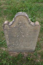 This tombstone belonged to 12-year-old Christiana Ross. She died on October 8, 1823.