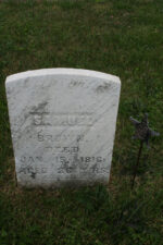 Private Samuel Brown served with Captain Robert Reids' Company during the War of 1812. Brown died on January 15, 1816 at 36.