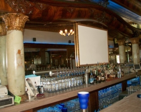 This amazing bar was original to the saloon.