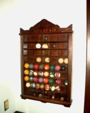 Very old, antique billiard balls.
