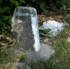 This weather-worn tombstone dated back to 1851.