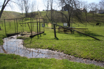 A look at the complete site. You can see oily water was still present.