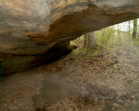 The other end of the cave.