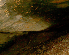 One of the dark corners of Tinker's Cave.