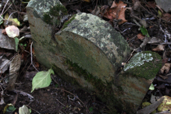 Some of the tombstones were too weathered to be read.