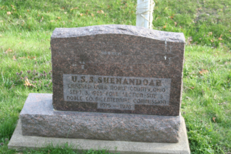 A memorial for crash site three, erected in 1976.