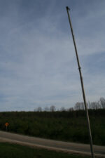 There was no flag on the pole at wreckage site three.