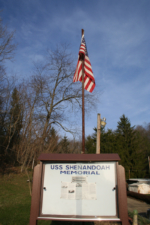 This sign told the story of the USS Shenandoah.