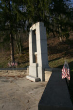 The memorial was originally erected by the federal government at wreckage site two. It was later moved here by Ava residents to make it more accessible.
