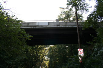 The Calumet Street bridge is where the bodies were hanged according to the legend.