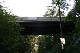 The Calumet Street bridge is where the bodies were hanged according to the legend.
