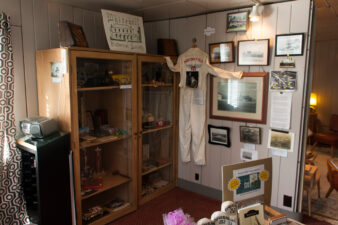 A display about Norton Field, which was an airfield located in Whitehall.