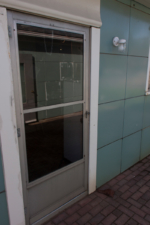 The Lustron's kitchen door.