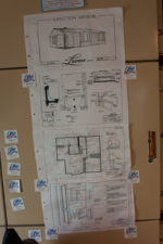 A few pages on display from Lustron's erection manual.