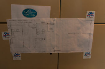 A look at the diagram for the Whitehall Historical Society's building.