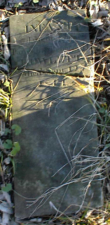 The tombstone of an infant born to Parley and Rebecca Howlett on September 12, 1844. The infant died the same day. The couple had five other children, but none lived to adulthood .