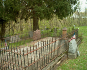 This fenced tomb belonged to two little girls who were both less than a year old when they died.