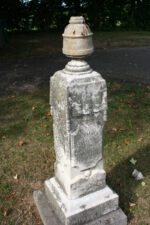 The tombstone for Joseph Artz and his wife Susannah. Joseph died at 61-years-old in 1881 and Susannah died in 1893 at 71.