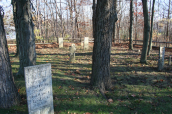 The cemetery was not very large. There were only sixteen standing tombstones.
