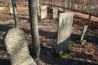 The markers for several members of the Young Family.