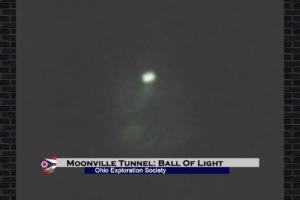 A strange ball of light passed in front of the camera as we were leaving the tunnel. Moonville Tunnel: Ball of Light