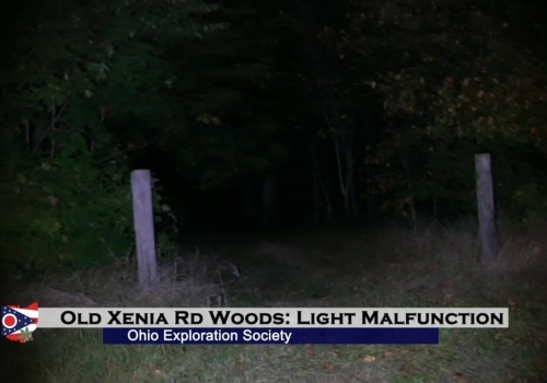 Our flashlight malfunctions as we pulled up to the reportedly haunted woods on Old Xenia Road in Madison County. Old Xenia Road Woods: Flashlight Malfunction