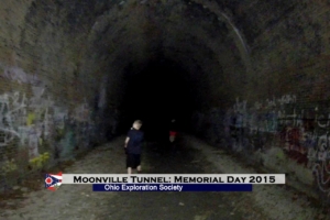 OES members along with some amateurs explore Moonville Tunnel at night on Memorial Day 2015. Moonville Tunnel: Memorial Day 2015
